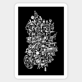 Abstract doodle art Sticker